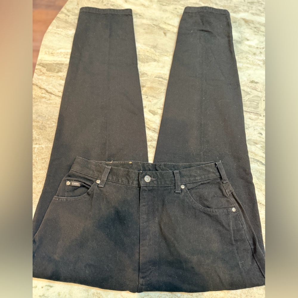 Lee Black Denim Jeans Men’s Size 30 Medium Straight Leg 30x31/32